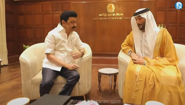 சென்னை: தமிழ்நாடு முதலமைச்சர் மு.க.ஸ்டாலினை, UAE வர்த்தகத்துறை அமைச்சர் அப்துல்லா பின் தௌக் அல்மரி சந்தித்தார். தமிழ்நாட்டில் புதிய ...